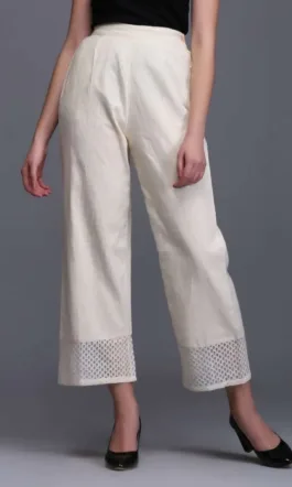 Off White Straight Palazzo