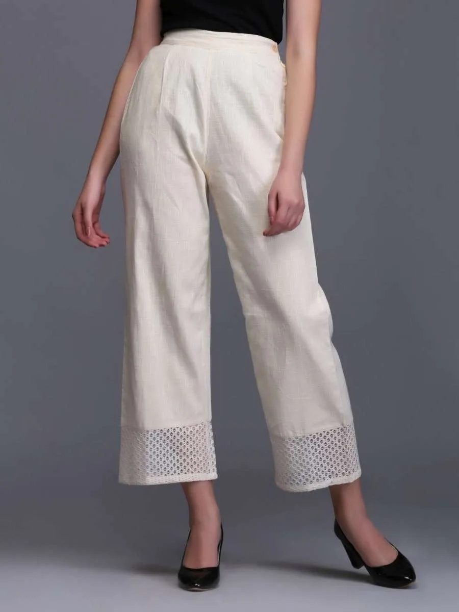 White High-Rise Trousers - Straight Leg Pants - Office Chic - Lulus