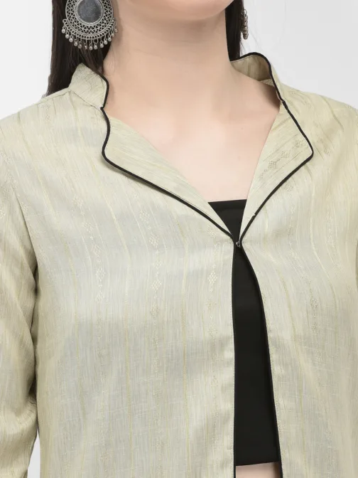 Ojjasvi Beige Cotton Solid Kurta - Image 5