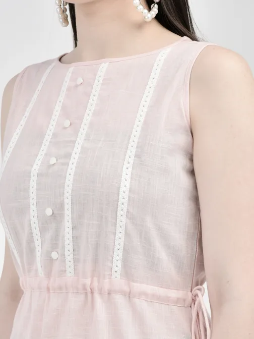 Ojjasvi Pink Rayon Solid Kurta - Image 6